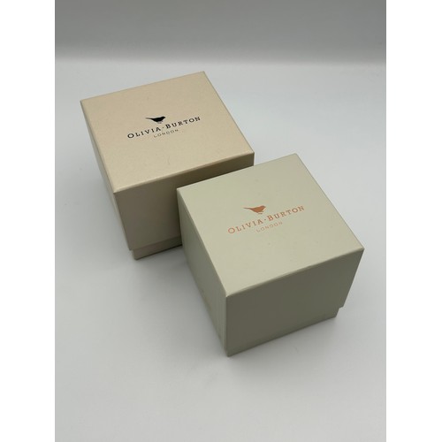 630 - TWO OLIVIA BURTON OF LONDON DRESS WATCHES IN PRESENTATION BOXES