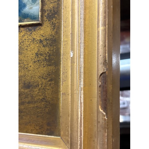 253 - COLLAGE PANEL OF CHINESE MINIATURE PAINTINGS UNDER GLASS