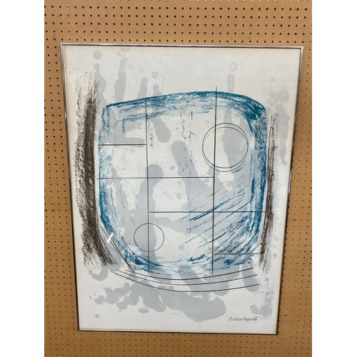 453 - BARBARA HEPWORTH LITHOGRAPHIC PRINT ‘COOL MOON’ - FROM THE AEGEAN SUITE X10/30 SIGNED IN PENCIL