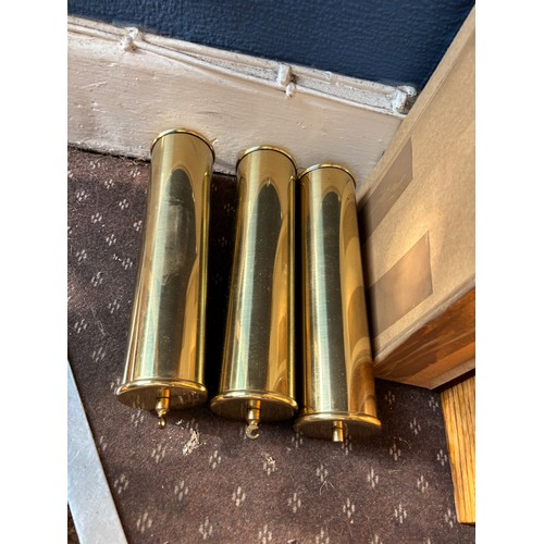 32 - TEMPUS FUGIT TRIPLE WEIGHT LONG CASE CLOCK