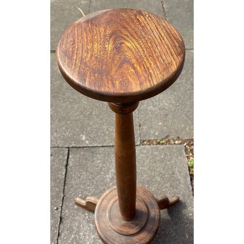 11 - BEECH TRIPOD TORCHERE STAND