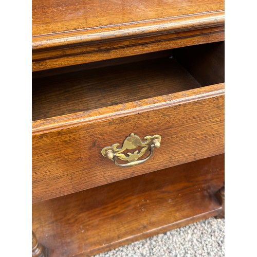 51 - SUPERB QUALITY MID 18TH CENTURY DESIGN OAK POTBOARD DRESSER WITH DELFT RACK