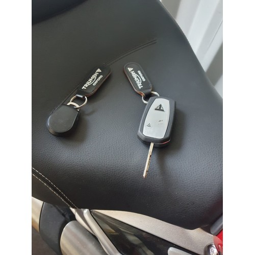 1A - 2022 - RED TRIUMPH ROCKET 3GT MOTORCYCLE 2458CC REGISTRATION OY22 YVZ-LOW MILEAGE V5C AND KEYS