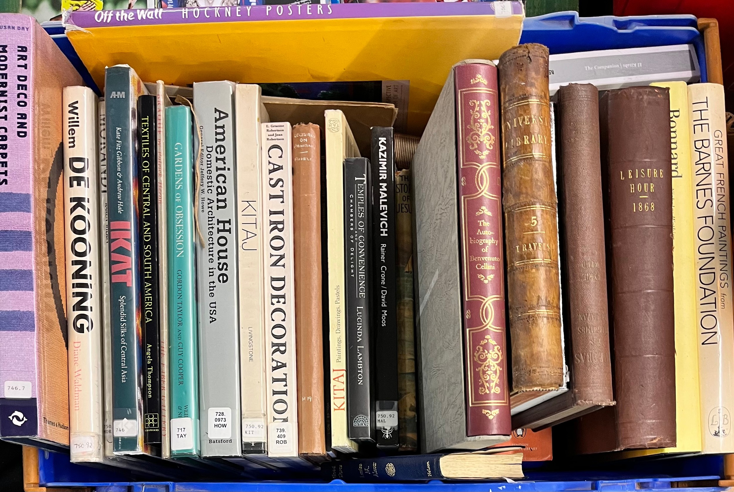 LARGE CRATE OF ART RELATED HARDBACK REFERENCE WORKS ON VARIOUS ARTISTS ...