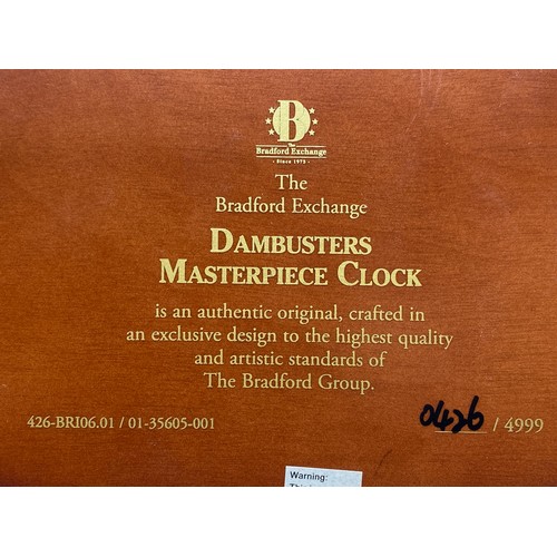 BRADFORD EXCHANGE THE DAMBUSTERS DESK CLOCK (PROPELLERS A/F)