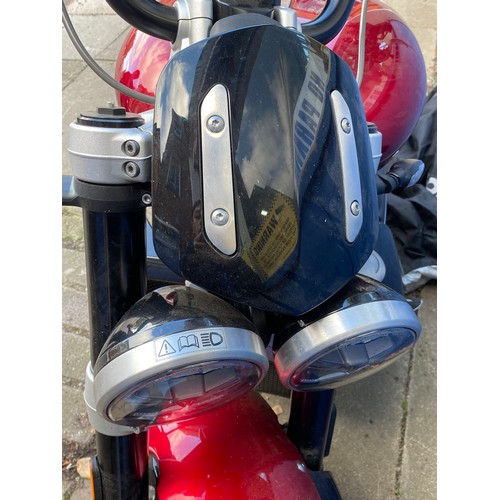 1A - 2022 - RED TRIUMPH ROCKET 3GT MOTORCYCLE 2458CC REGISTRATION OY22 YVZ-LOW MILEAGE V5C AND KEYS