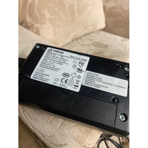 19 - CREAM FLORAL BROCADE TWO SEATER SOFA THREE PIECE SUITE