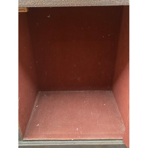 30 - PAINTED CRACKELUER CUPBOARD