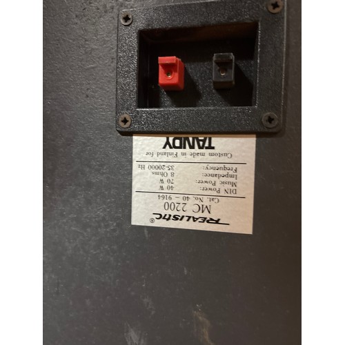 52 - PAIR OF REALISTIC SPEAKERS