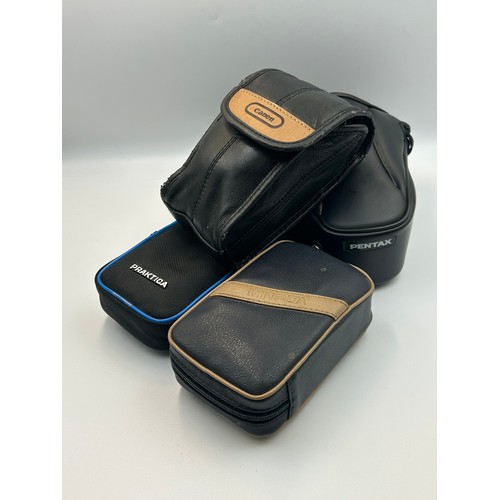 774 - PENTAX Z10, MINOLTA AF-S AND A CANON SURE SHOT Z135, PLUS A PAIR OF PRAKTICA SPORT 10X25 BINOCULARS