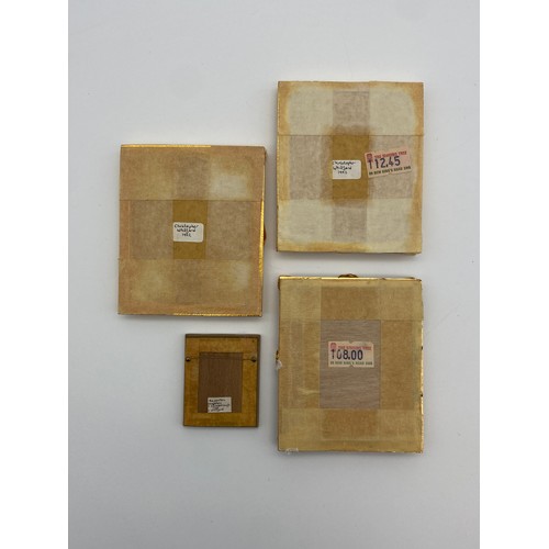 403A - FOUR QUALITY DOLLS HOUSE MINIATURE PAINTINGS OF GROUP PORTRAITS AND A STILL LIFE BY CHRISTOPHER WHIT... 