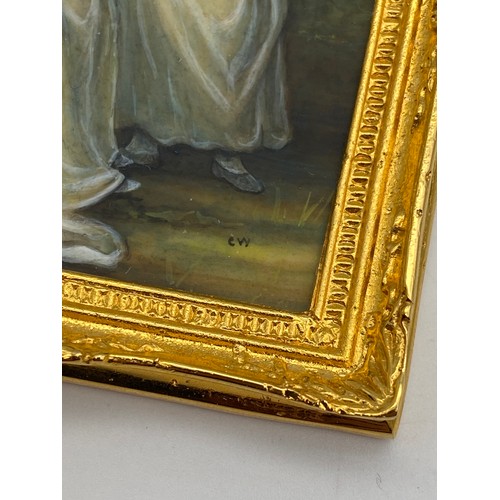 403A - FOUR QUALITY DOLLS HOUSE MINIATURE PAINTINGS OF GROUP PORTRAITS AND A STILL LIFE BY CHRISTOPHER WHIT... 