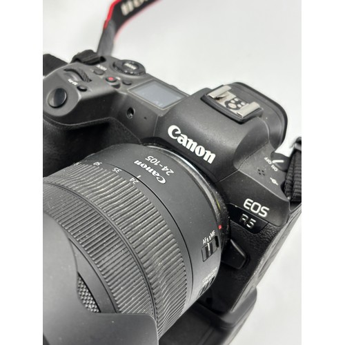 547 - CANON EOS R5 WITH A CANON RF 24-105MM F/4L IS USM LENS IN LOWERPRO CARRY CASE