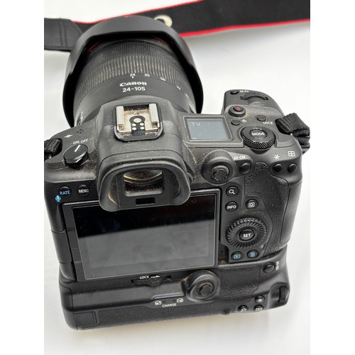 547 - CANON EOS R5 WITH A CANON RF 24-105MM F/4L IS USM LENS IN LOWERPRO CARRY CASE