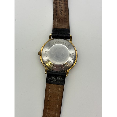 773 - VINTAGE ZODIAC SENATOR HERMOTIC AUTOMATIC WRISTWATCH ON LEATHER STRAP