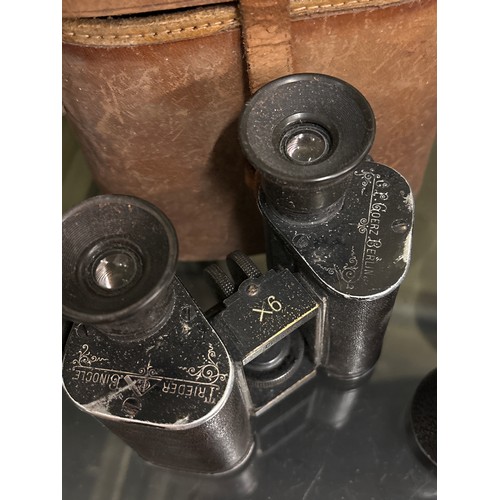784 - PAIR OF GOERZ BERLIN BINOCULARS AND A PAIR OF CARL ZEISS BINOCULARS