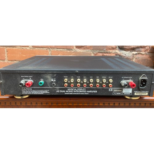 241 - LINN SONDEK LP-12 TURNTABLE AND A MUSICAL FIDELITY AMPLIFIER