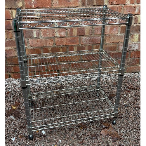 33 - METAL TUBULAR STORAGE RACK