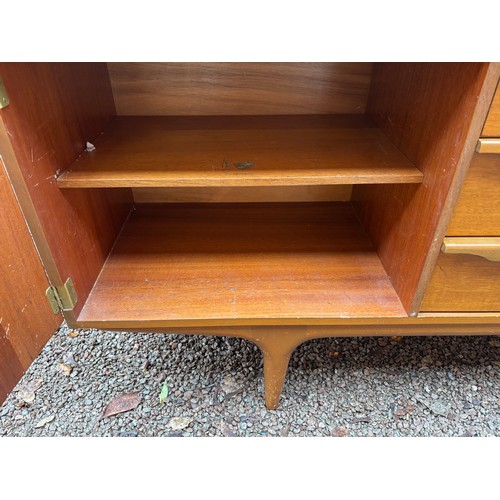 44 - GREAVES & THOMAS TEAK LONG SIDEBOARD NO.5223