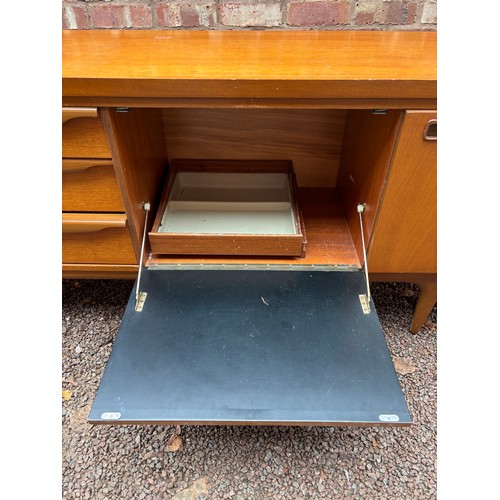 44 - GREAVES & THOMAS TEAK LONG SIDEBOARD NO.5223