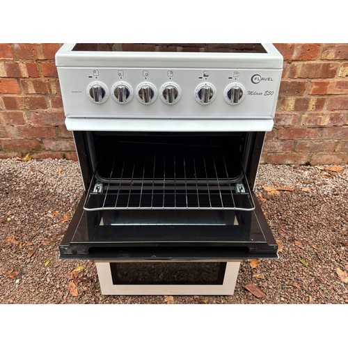 53 - FLAVEL MILANO E50 DOUBLE OVEN ELECTRIC HOB COOKER