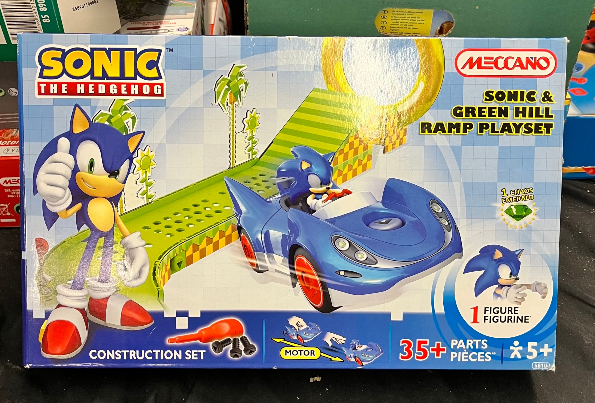 MECCANO SONIC THE HEDGHOG GREEN HILL RAMP PLAY SET