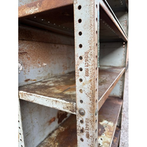 24 - VINTAGE INDUSTRIAL DEXION 7.5FT SHELVING UNIT