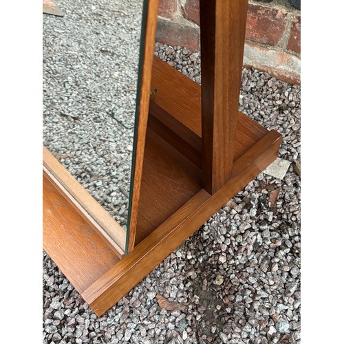 9 - TEAK CHEVAL MIRROR