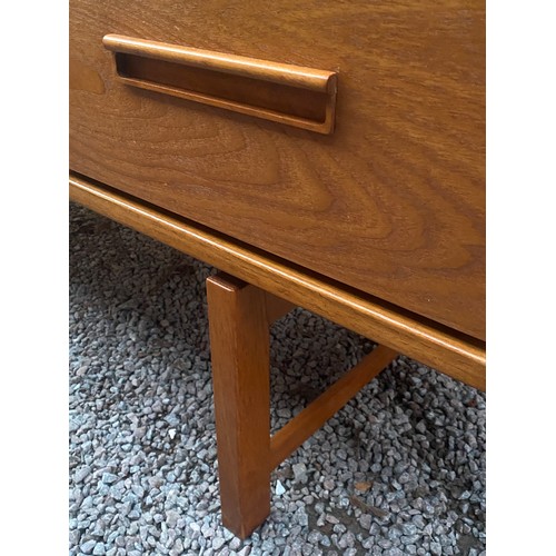 35 - TEAK AUSTINSUITE  SIX DRAWER DRESSING TABLE