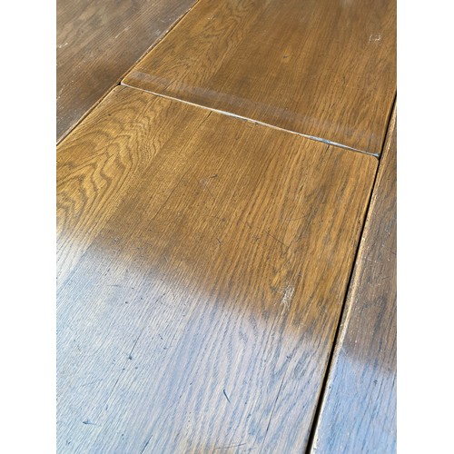 1 - OAK BULBOUS PEDESTAL TABLE AND FOUR YOUNGER LADDERBACK CHAIRS