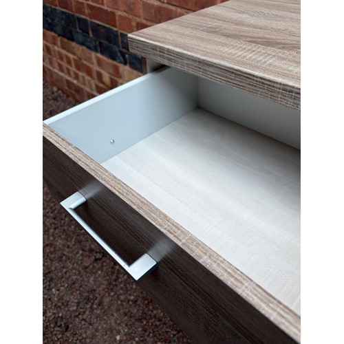 45 - GREY ASH EFFECT CHEST OF EIGHT DRAWERS
