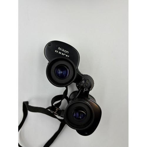 CASED PAIR OF NIKON 8X30 83. WF BINOCULARS