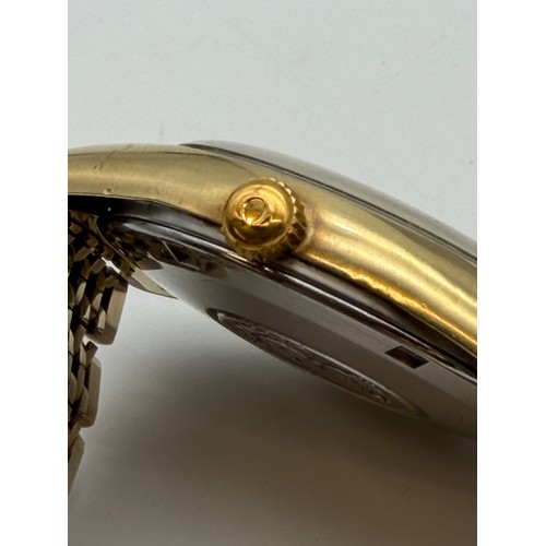 543 - GENTLEMANS OMEGA AUTOMATIC SEAMASTER GOLD PLATED WRIST WATCH