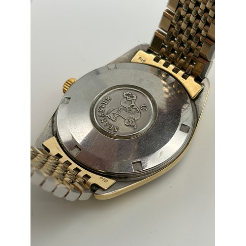 543 - GENTLEMANS OMEGA AUTOMATIC SEAMASTER GOLD PLATED WRIST WATCH