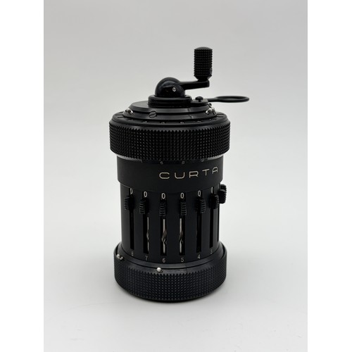 BOXED VINTAGE CURTA UNIVERSAL POCKET SIZED CALCULATING MACHINE WITH ...
