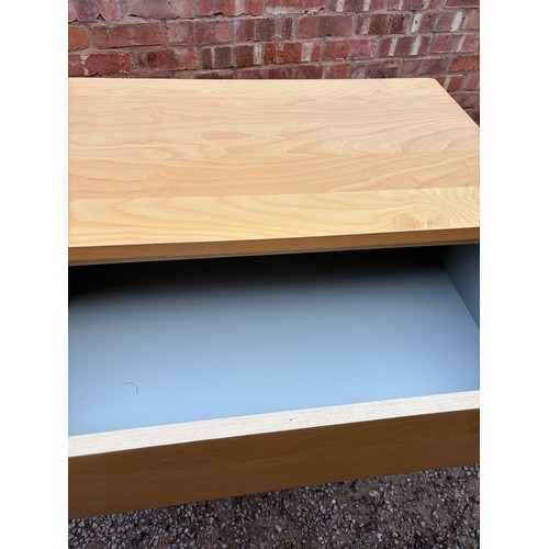 45 - LIGHT BEECH FOUR DRAWER CHEST