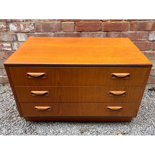 24 - G PLAN FRESCO THREE DRAWER LOW CHEST