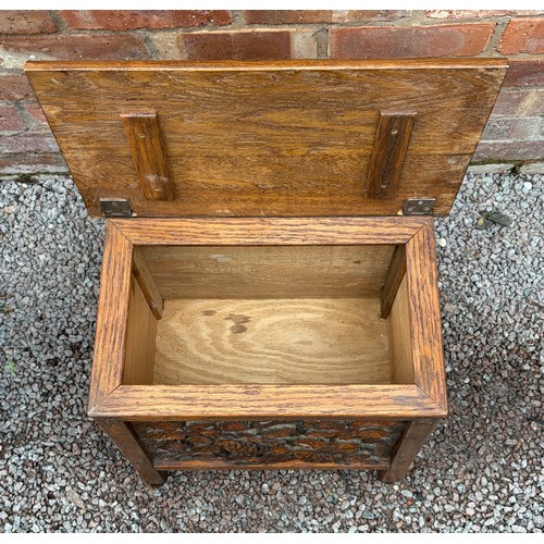 8 - CARVED VINE AND BERRY STORAGE BOX