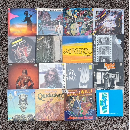 393 - BOX OF 1960/70'S VINYL LP RECORDS - PSYCHEDELIC/PROG ROCK INCLUDING QUATERMASS - GATEFOLD (SHVL775),... 