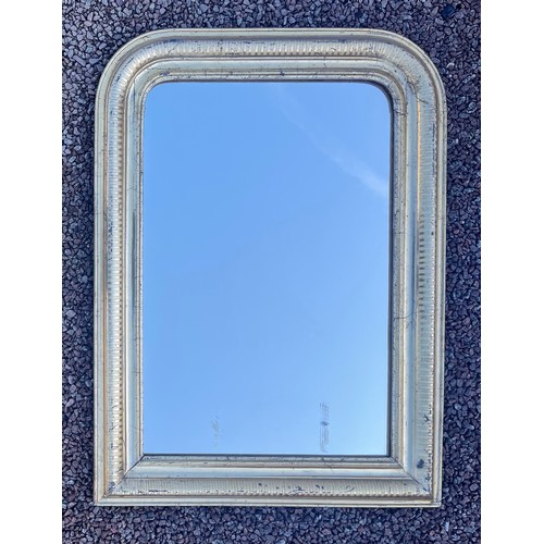 73 - GILDED ARCHED VICTORIAN STYLE MIRROR