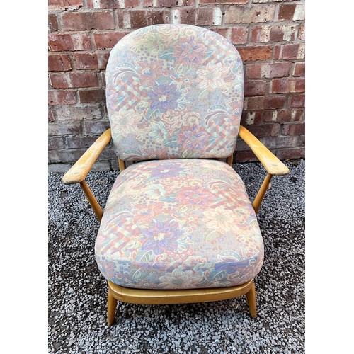 118 - ERCOL STICK BACK ARMCHAIR