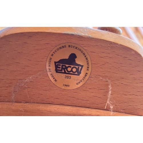 118 - ERCOL STICK BACK ARMCHAIR