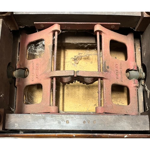 92 - VICTORIAN WALNUT PATENT ADJUSTABLE PIANO STOOL