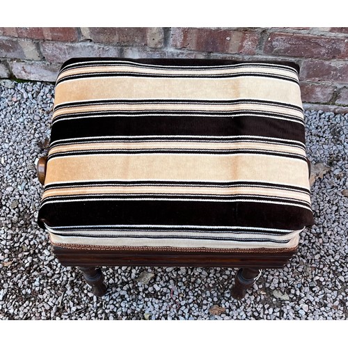 92 - VICTORIAN WALNUT PATENT ADJUSTABLE PIANO STOOL