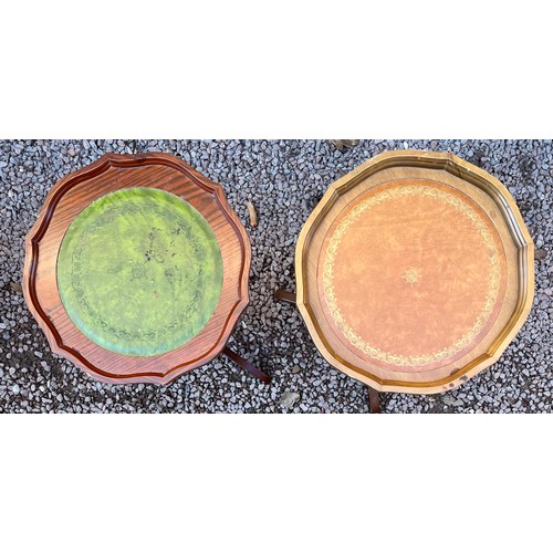 77 - PAIR OF TRIPOD WINE TABLES