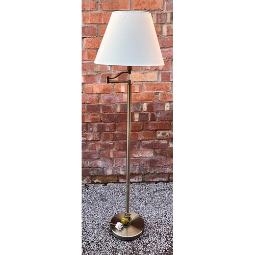 95 - POLISHED BRASS READING LAMP