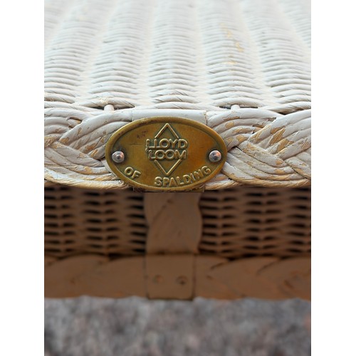 80 - LLOYD LOOM GREY WASH SQUARE TOP TABLE