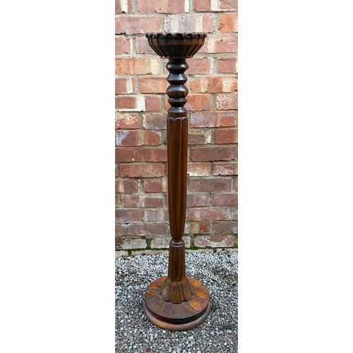 69 - REPRODUCTION CARVED AND FLUTED JARDINIERE STAND