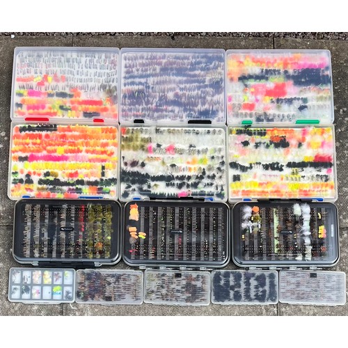 362 - STANLEY HEAVY DUTY WHEELIE TRUNK VARIOUS FLY FISHING RELATED TACKLE, TRAY OF VARIOUS WET/DRY LINES L... 