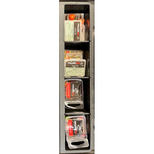 362 - STANLEY HEAVY DUTY WHEELIE TRUNK VARIOUS FLY FISHING RELATED TACKLE, TRAY OF VARIOUS WET/DRY LINES L... 